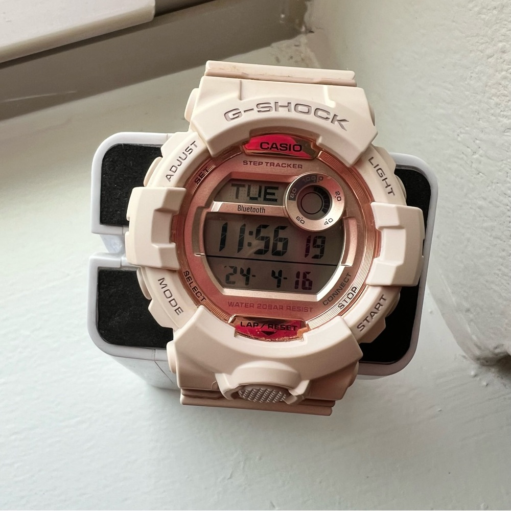 G-shock Casio S series watch Rose tone dial